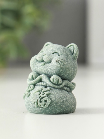 Набор фигурок песчаник «Манэки-нэко», 4 шт., 4.3×4×5.5 см