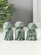 Сувенир песчаник "Буддийские монахи" набор 3 шт 3,2х3,5х6,2 см - фото 809309895