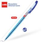 Ручка шариковая Cello Slimo, узел 1.0 мм, чернила синие, корпус синий - Фото 3