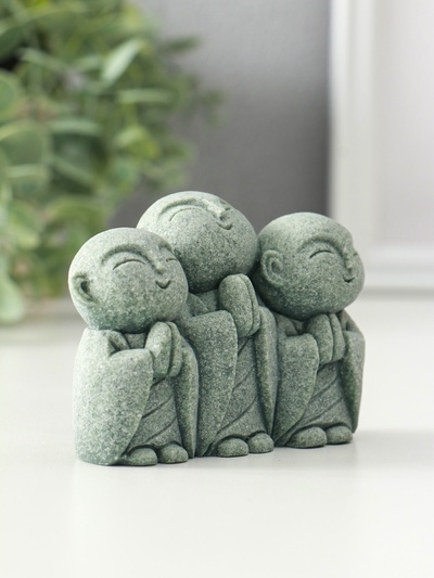 Фигурка песчаник «Статуя Дзидзо», 3.8×9.5×6.7 см