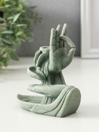 Подставка для благовоний «Мудра Витарка - Колесо учения», песчаник, стелющийся дым, 5.5×10.3×11.5 см - Фото 9