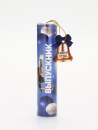 Ручка в тубусе "Лучший Выпускник", пластик, синяя паста, 1.0 мм - фото 119423897