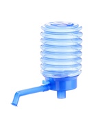 Помпа для воды, механическая, прозрачная, под бутыль от 11 до 19 л, голубая - Фото 1
