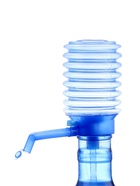 Помпа для воды, механическая, прозрачная, под бутыль от 11 до 19 л, голубая - Фото 7
