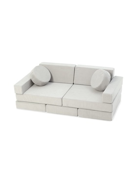 Мягкий диван-конструктор, 11 деталей, серый