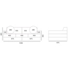 Мягкий диван-конструктор, 11 деталей, серый - Фото 11