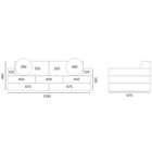 Мягкий диван-конструктор, 11 деталей, серый - фото 61085910