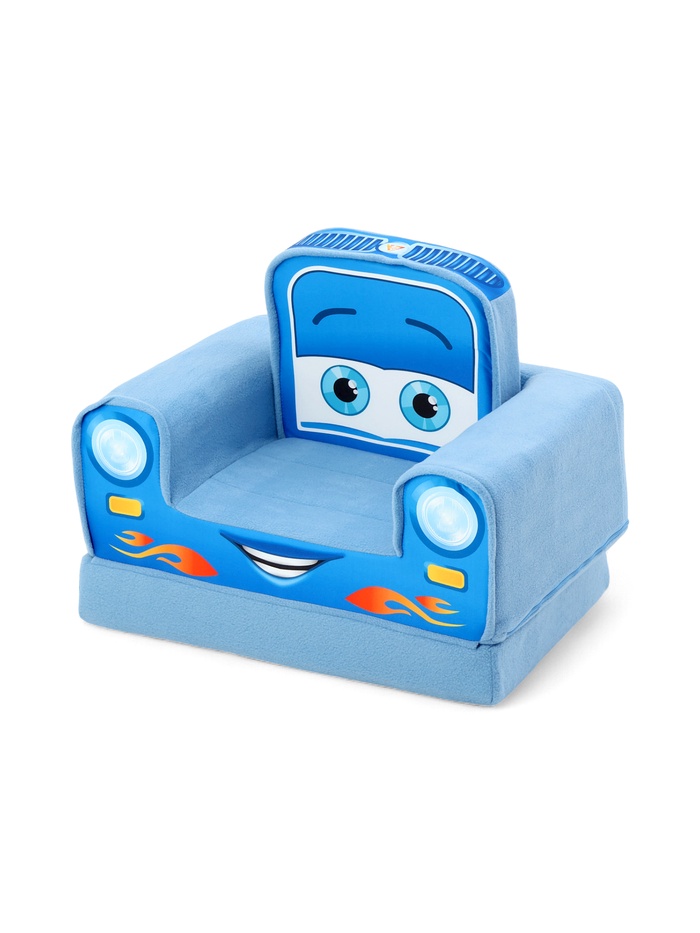 Мягкое кресло «Машинка синяя», раскладное - Фото 1