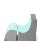 Мягкое кресло «Куб», серый-мятный - Фото 2