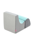 Мягкое кресло «Куб», серый-мятный - Фото 3