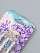 УЦЕНКА Набор свечей витых, 1.5×15 см, 3 шт., серебряный блистер - Фото 7