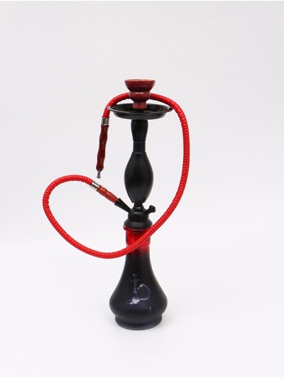 УЦЕНКА Кальян в сборе для курения комплект "Баглунг", 48 см, 1 трубка, черный