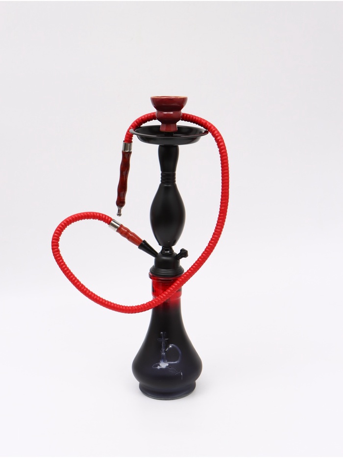 УЦЕНКА Кальян в сборе для курения комплект "Баглунг", 48 см, 1 трубка, черный - Фото 1