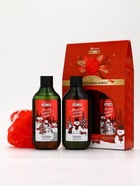 Подарочный набор новогодний: гель для душа, пена для ванны и мочалка, URAL LAB - фото 59850161