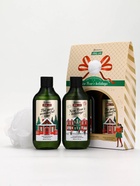 Подарочный набор новогодний: гель для душа, пена для ванны и мочалка, URAL LAB - фото 59850175