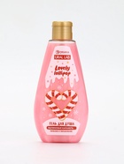 Подарочный набор новогодний: гель для душа и мочалка для тела, аромат малиновая карамель, URAL LAB - фото 119423933