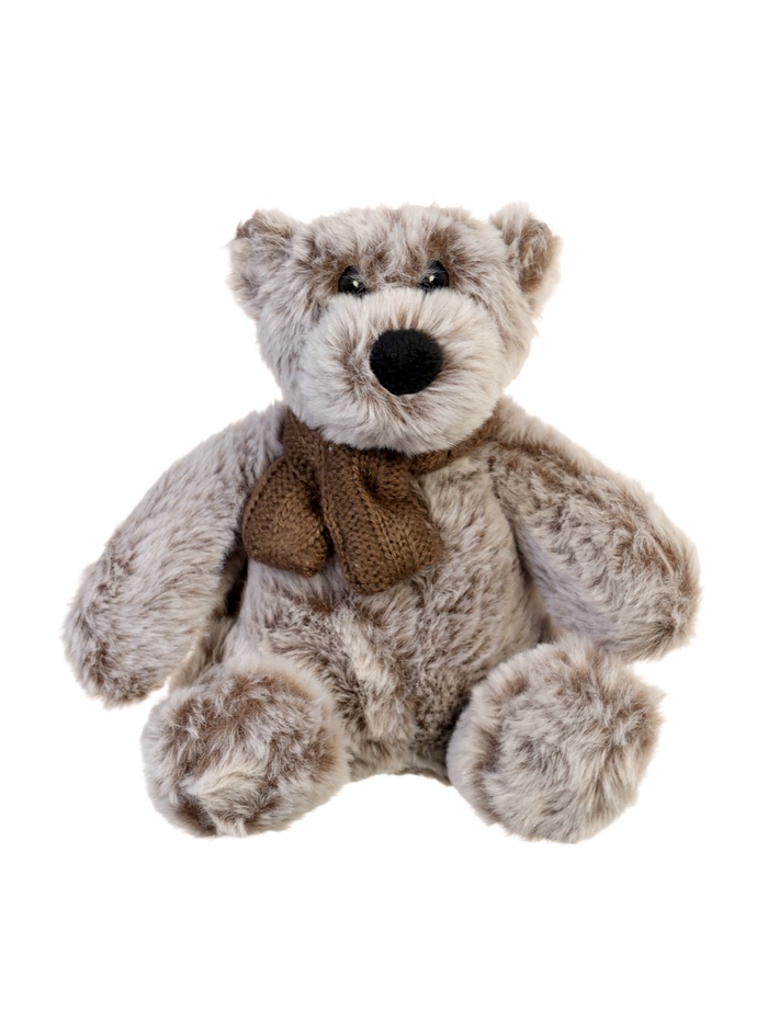 Мягкая игрушка «Мишка» в коричневом шарфике, 18 см - Фото 1