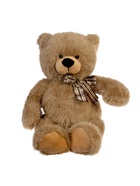 Мягкая игрушка «Мишка» коричневый, с бантиком, 28 см - Фото 1