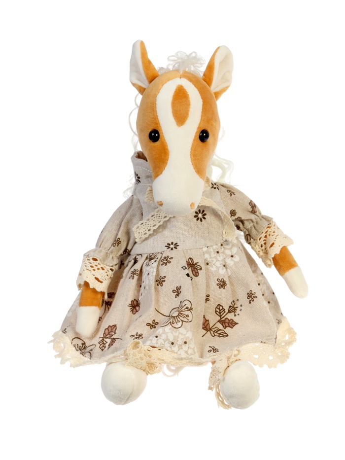 Мягкая игрушка «Лошадка Лизетт», в платье с кружевами, 24 см - Фото 1