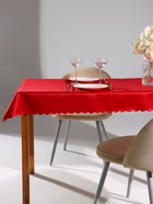 Скатерть «Доляна», однотонная, 140×100 см, красная, 140 г/м², 100% п/э - Фото 2