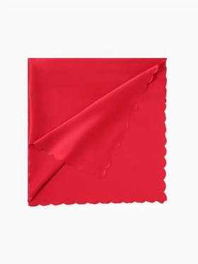 Скатерть «Доляна», однотонная, 140×180 см, красная, 140 г/м², 100% п/э