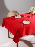 Скатерть «Доляна», однотонная, 140×200 см, красная, 140 г/м², 100% п/э - Фото 1