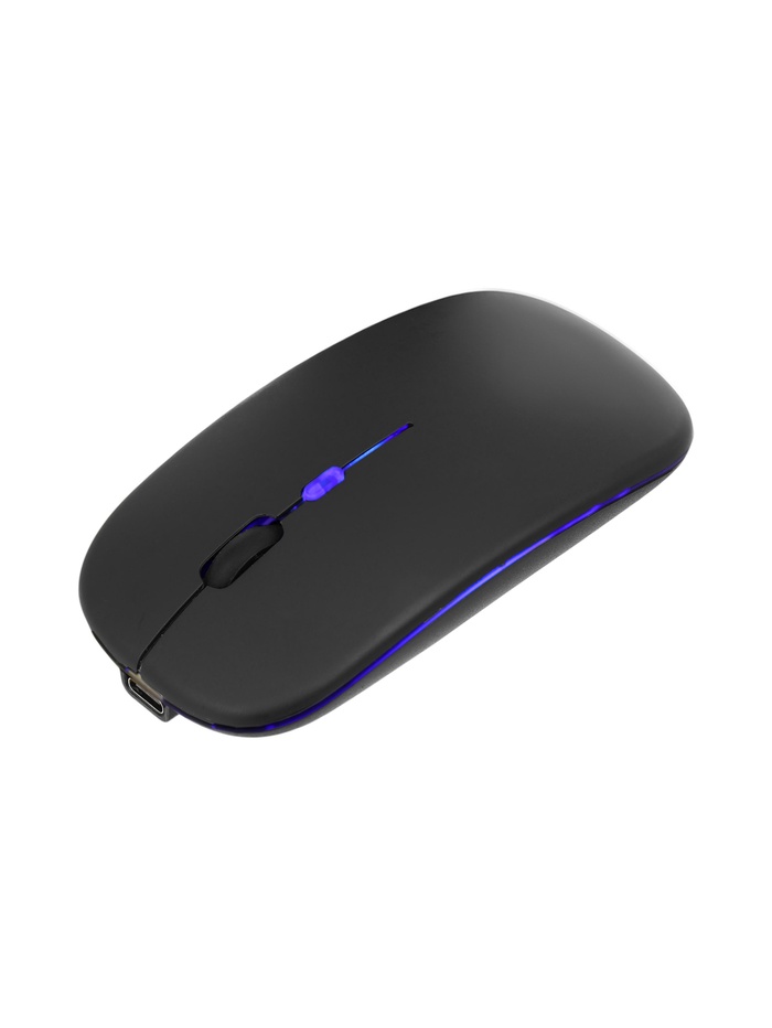 Мышь MB-2.4 беспроводная, оптическая, с подсветкой, 800-1600 dpi, USB, Bluetooth, чёрная - фото 51892819