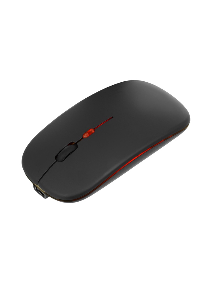 Мышь MB-2.4 беспроводная, оптическая, с подсветкой, 800-1600 dpi, USB, Bluetooth, чёрная - фото 51892821