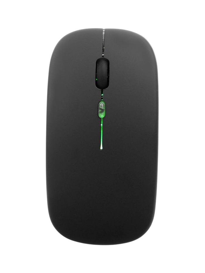 Мышь MB-2.4 беспроводная, оптическая, с подсветкой, 800-1600 dpi, USB, Bluetooth, чёрная - фото 51892824