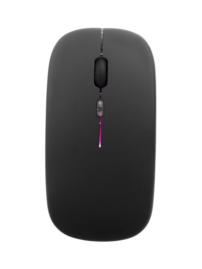 Мышь MB-2.4 беспроводная, оптическая, с подсветкой, 800-1600 dpi, USB, Bluetooth, чёрная - фото 51892828