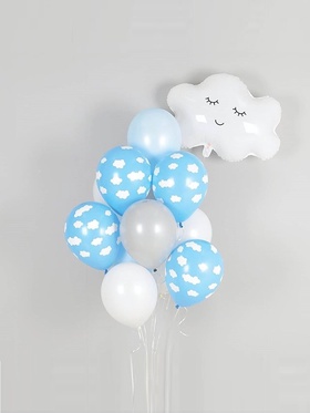 Воздушный шар фольгированный 27" «Облако» (комплект 2 шт)