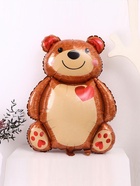 Воздушный шар фольгированный 33" «Мишка с сердцем» 10942568