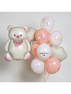 Воздушный шар фольгированный 35" «Мишка с бантом» 10942572