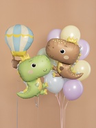 Воздушный шар фольгированный 31" «Динозаврик в короне» 10942575