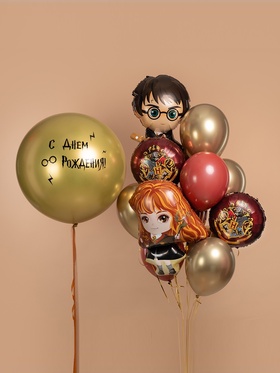 Воздушные шары фольгированные 18" «Волшебная школа», 5 шт.