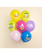 Воздушные шары латексные 12" «Бодо Бородо, С Днем Рождения», 25 шт., МИКС 10948712