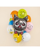 Воздушные шары латексные 12" «Енотики», 25 шт. 10948713
