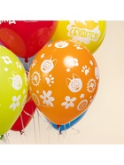 Воздушные шары латексные 12" «Котенок Котэ, С Днем Рождения», 25 шт., МИКС - Фото 8