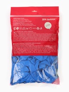 Воздушные шары латексные 12" «Синие», 100 шт. - Фото 4