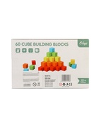 Детский набор деревянные кубики, цветные, 60 штук 10920405