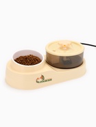 Фонтан для животных с миской «Пижон», 34×17.5×11.5 см, бежевый - Фото 14