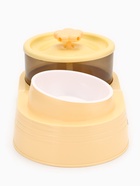 Фонтан для животных с миской «Пижон», 34×17.5×11.5 см, бежевый - Фото 3