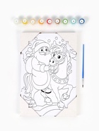 Картина по номерам «Лошадка и Дед Мороз», 20×30 см 10892897