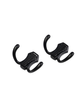 Крючок мебельный CAPPIO HIDDEN, двухрожковый, черный, 2 шт. 10905612