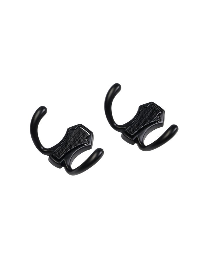 Крючок мебельный CAPPIO HIDDEN, двухрожковый, черный, 2 шт. - Фото 1