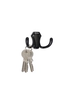 Крючок мебельный CAPPIO HIDDEN, двухрожковый, черный, 2 шт. 10905612