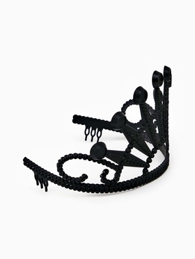 Корона для девочки «Чёрный лебедь» (комплект 2 шт)