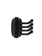 Крючок мебельный CAPPIO OCTOPUS, четырехрожковый, цвет черный 10906499