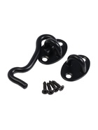 Крючок ветровой LOCKLAND KV001, L=75 мм, нержа, цвет черный, 2 шт - фото 809310562