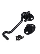 Крючок ветровой LOCKLAND KV001, L=100 мм, нержа, цвет черный, 2 шт - фото 809310567